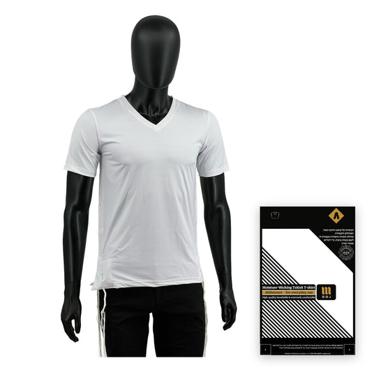 Adults Tzitzit T-Shirt Dri-Fit (Additional Styles & Colors) – white, with MMJ packaging