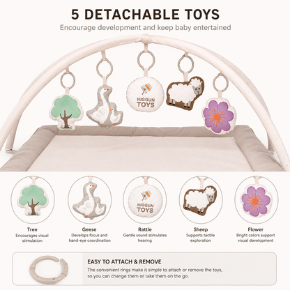 Musical Jewish Baby Activity Gym – Animal Theme