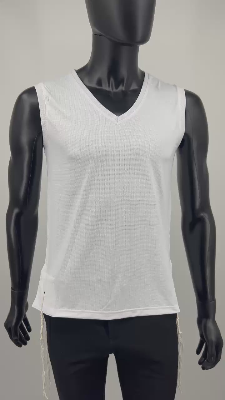 Adults Tzitzit Tank Top Dri-Fit Mesh Breathable Fabric – VeAhavta